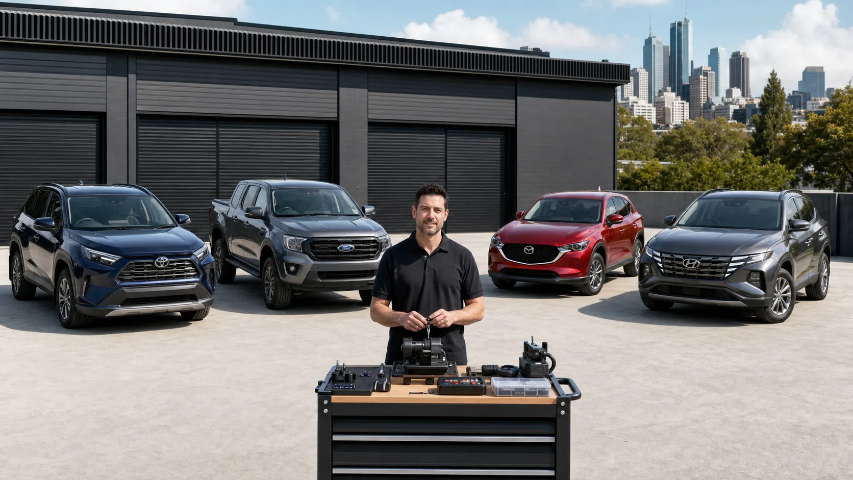 Range of vehicles serviced by an automotive locksmith including cars and SUVs
